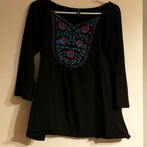 Sacred Thread embroidered top